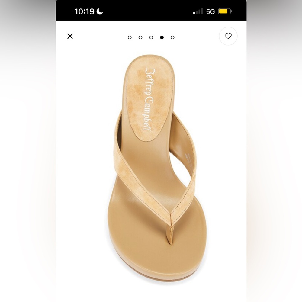 Jeffrey Campbell Liezel Sandal in Tan Suede - Picture 2 of 4